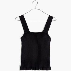 Black Knit Tank Top